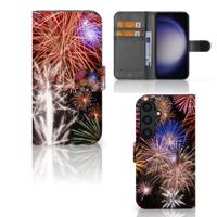 Samsung Galaxy S24 | Wallet Case | met Pasjes | Vuurwerk