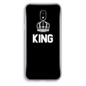 King zwart: Samsung Galaxy J3 (2017) Transparant Hoesje