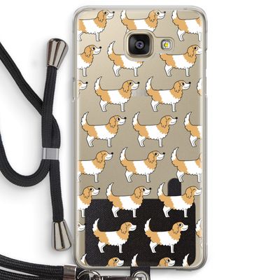 Doggy: Samsung Galaxy A5 (2016) Transparant Hoesje met koord