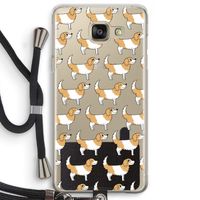 Doggy: Samsung Galaxy A5 (2016) Transparant Hoesje met koord