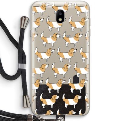 Doggy: Samsung Galaxy J7 (2017) Transparant Hoesje met koord