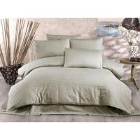 Beddengoedset - 1 dekbedovertrek 220x240 cm + 2 kussenslopen 60x60 cm - 70% polyester, 30% katoen - Cappuccino