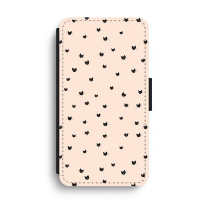 Kleine kattenkopjes: iPhone XS Max Flip Hoesje