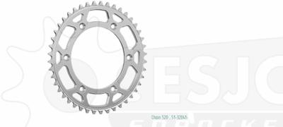 ESJOT Chain wheel 520 51z alu silver