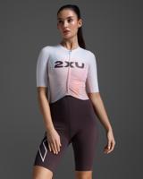 2XU Trisuit Light speed react korte mouw Wit/Port Dames M