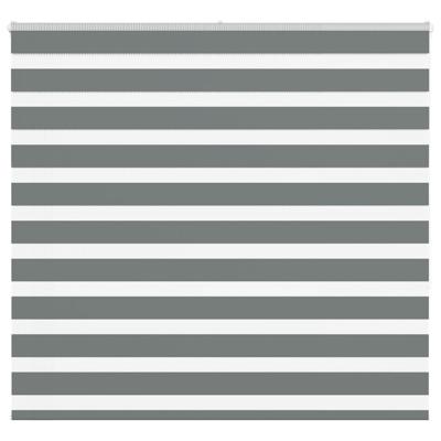 Zebra rolgordijn 165x150 cm stofbreedte 160,9 cm donkergrijs