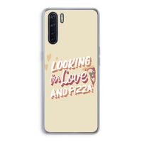 Pizza is the answer: Oppo A91 Transparant Hoesje