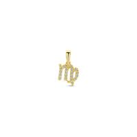14k Geelgouden Hanger Sterrenbeeld Maagd met Diamant H SI