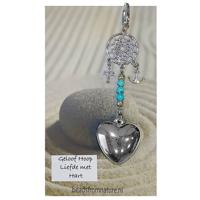 Gelukshanger Geloof Hoop en Liefde Turquoise