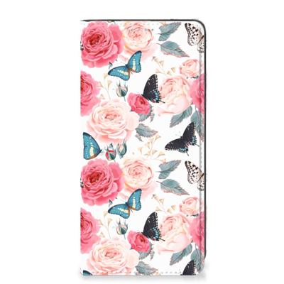 Samsung Galaxy A21s Smart Cover Butterfly Roses Samsung Galaxy A21s Smart Cover Butterfly Roses