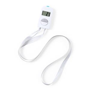 Digitale handteller - 2x - wit - ABS - 6 cm - met koord - personenteller
