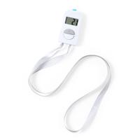 Digitale handteller - 2x - wit - ABS - 6 cm - met koord - personenteller