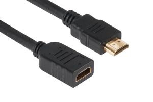 club3D CAC-1320 HDMI-kabel HDMI Verlengkabel HDMI-A-stekker, HDMI-A-bus 5.00 m Zwart 4K UHD