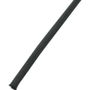 TRU COMPONENTS 1571394 BS1000-FR2 Gevlochten slang Zwart PET 6.40 tot 6.40 mm per meter