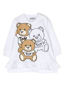 Moschino Kids t-shirt en coton à logo imprimé - Blanc