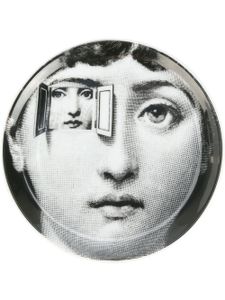 Fornasetti assiette imprimée - Noir