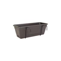 ARTEVASI Venezia Planter Kit met waterreserve - 10 L - 49 x 19,5 x 16,6 cm - Antracietgrijs