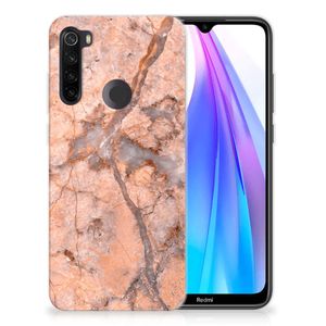 Xiaomi Redmi Note 8T TPU Siliconen Hoesje Marmer Oranje