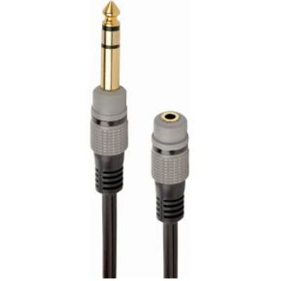 Gembird A-63M35F-0.2M audio kabel 0,2 m 6.35mm 3.5mm Zwart