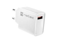 NATEC NETWERKLADER RIBERA USB-A 18W WIT