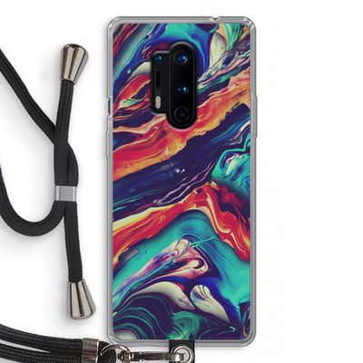 Chameleon Sun: OnePlus 8 Pro Transparant Hoesje met koord
