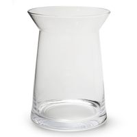 Transparante trechter vaas/vazen van glas 23 x 30 cm   -