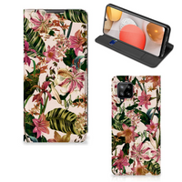 Samsung Galaxy A42 Smart Cover Flowers - thumbnail