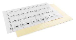 MAX KB-KEY keyboard piano stickers (max. 61 toetsen) voor de