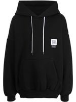 Fumito Ganryu hoodie à manches chauve-souris - Noir