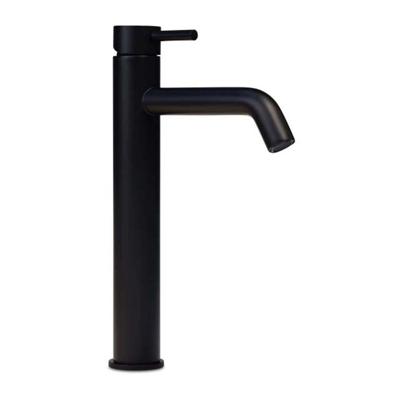 Wastafelkraan Blue Label Brondby XL | Opbouw | Mengkraan | Hoog model | 1-hendel | Rond | Mat zwart