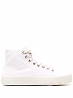 Maison Margiela baskets montantes Tabi en toile - Blanc