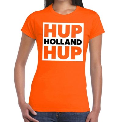 Nederlands elftal supporter shirt Hup Holland Hup oranje voor da Nederlands elftal supporter shirt Hup Holland Hup oranje voor da