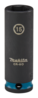 Makita Krachtdop Impact Black, 3/8 15mm lang - E-16324
