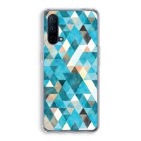 Gekleurde driehoekjes blauw: OnePlus Nord CE 5G Transparant Hoesje
