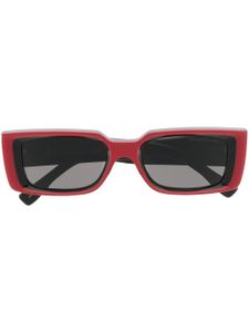 Cutler & Gross lunettes de soleil à monture rectangulaire - Rouge