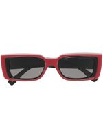 Cutler & Gross lunettes de soleil à monture rectangulaire - Rouge