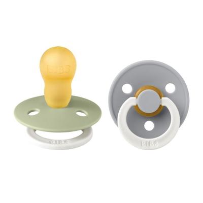 Bibs 3 Fopspeen Glow In The Dark Sage/cloud 2 Stuks