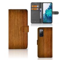 Samsung Galaxy S20 FE | Book Style Case | Donker Hout