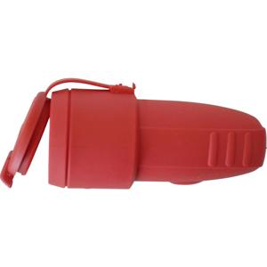 N & L 17161 Koppeling met randaarde Rubber 230 V Rood IP44