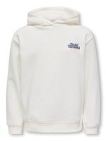 Kids ONLY winter hoodie meisjes - wit - KogHollylife - loose fit