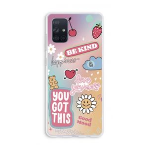 Positivity: Galaxy A71 Transparant Hoesje