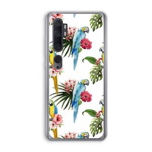 Kleurrijke papegaaien: Xiaomi Mi Note 10 Pro Transparant Hoesje