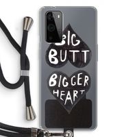Big butt bigger heart: OnePlus 9 Pro Transparant Hoesje met koord