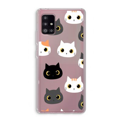 Katten: Samsung Galaxy A51 5G Transparant Hoesje