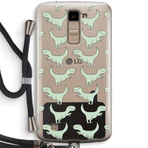 Dinos: LG K10 (2016) Transparant Hoesje met koord