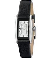 Horlogeband Fossil ES2418 Leder Zwart 12mm