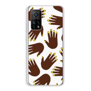 Hands dark: Xiaomi Mi 10T 5G Transparant Hoesje