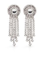 Alessandra Rich boucles d'oreilles à ornements en cristal - Argent