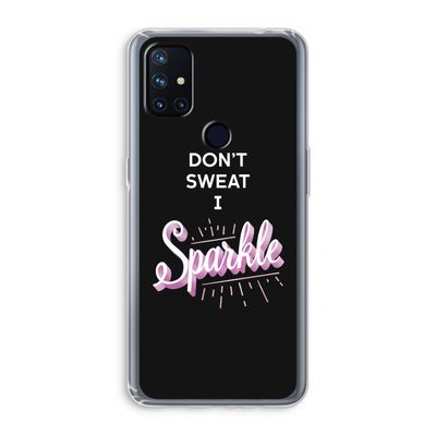 Sparkle quote: OnePlus Nord N10 5G Transparant Hoesje