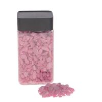 Decoratie/hobby stenen/kiezels roze 600 gram   - - thumbnail